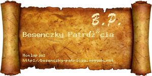 Besenczky Patrícia névjegykártya